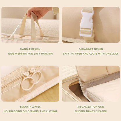 Portable Folding Travel Bag with Pockets