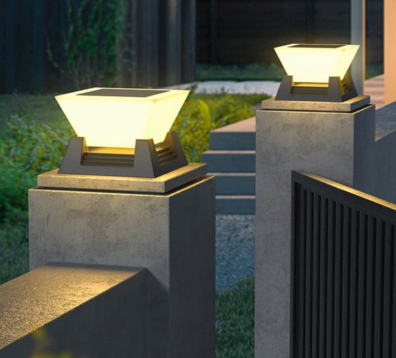 Bright Outdoor Solar Powered Wall Lamp with Motion Sensor