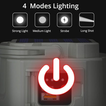 Portable Solar Powered Camping Lantern Light