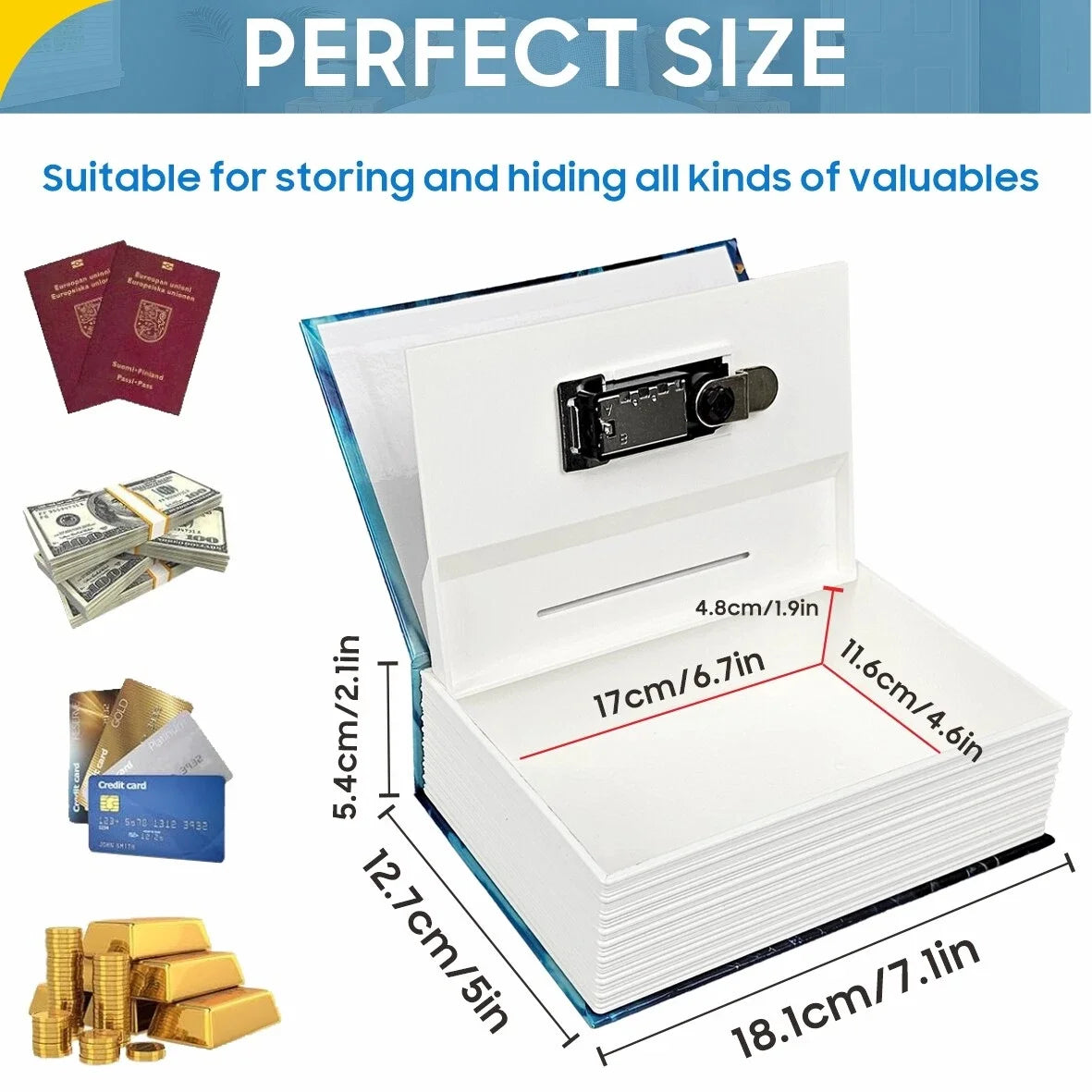 Secret Storage Book Safe Box