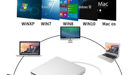 AeroDrive | Stylish Lightweight USB Slot-In CD/DVD Recorder for MacBook 1