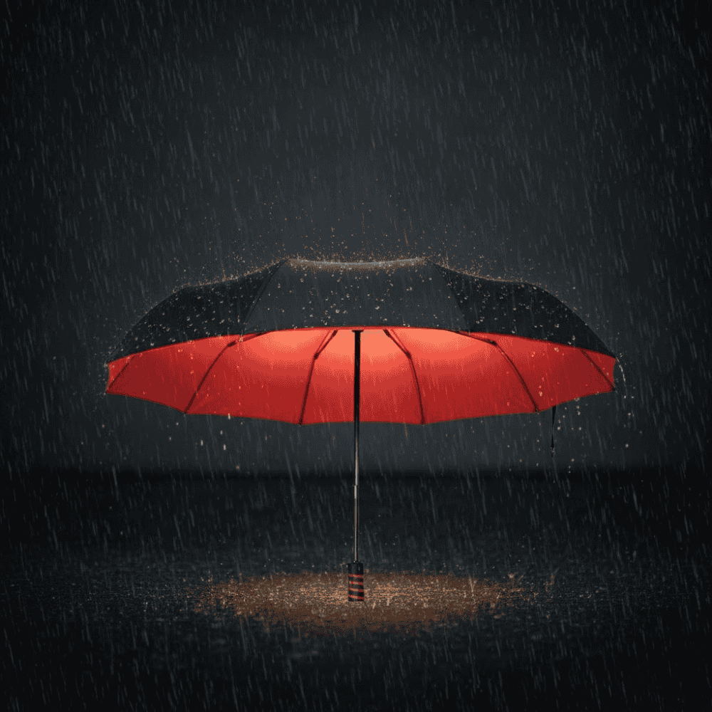 Portable Waterproof Folding Umbrella for Rainy Days - Fesara