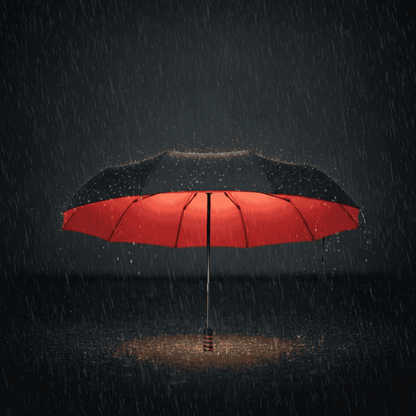 Portable Waterproof Folding Umbrella for Rainy Days - Fesara