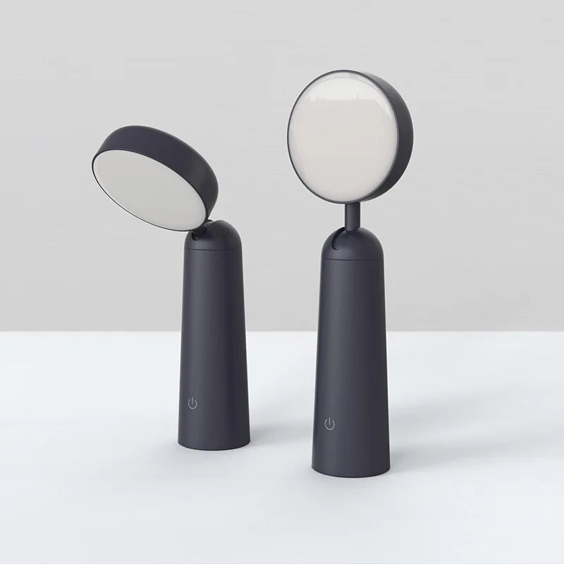 Elegant Black Desk Lamp with Gold Details