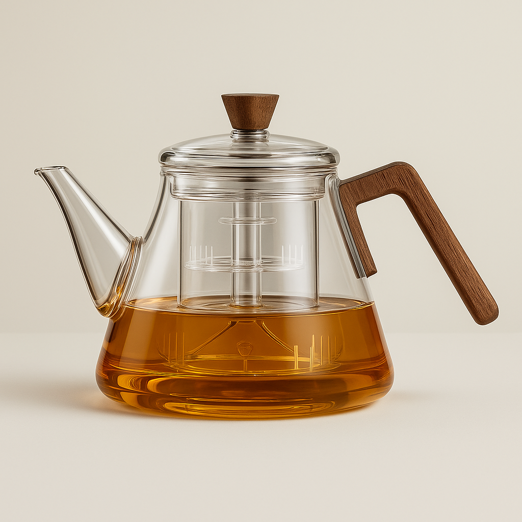 Clear Glass Tea Infuser Pot - Fesara