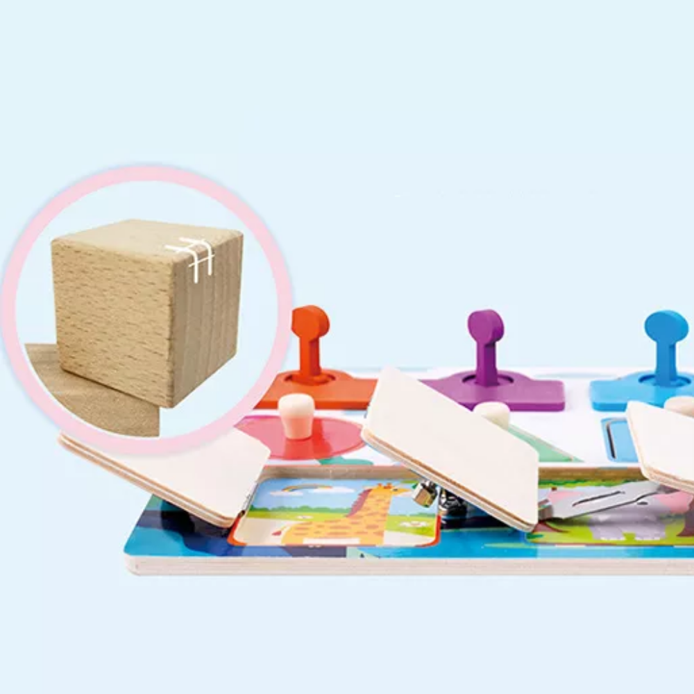 Fun Learning Lock Board for Kids Motor Skills