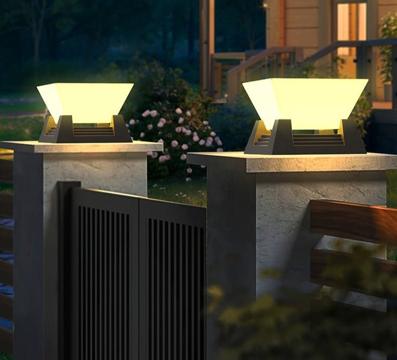 Bright Outdoor Solar Powered Wall Lamp with Motion Sensor