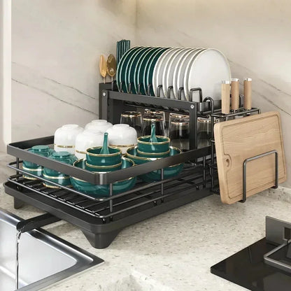 Compact Folding Dish Rack
