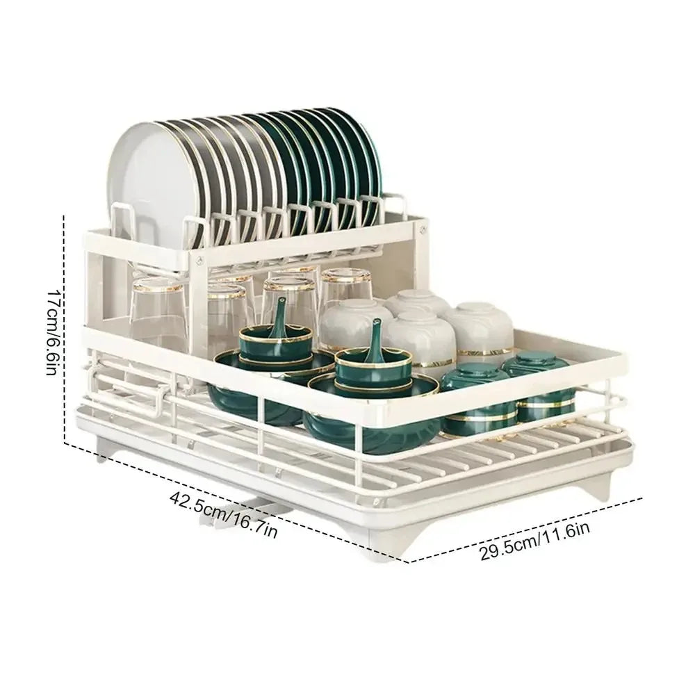 Compact Folding Dish Rack