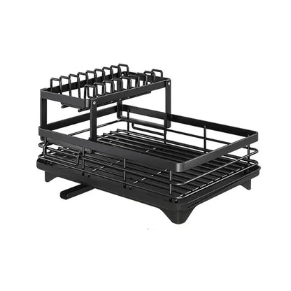 Compact Folding Metal Dish Rack