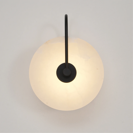 Simple White Marble LED Wall Light - Fesara