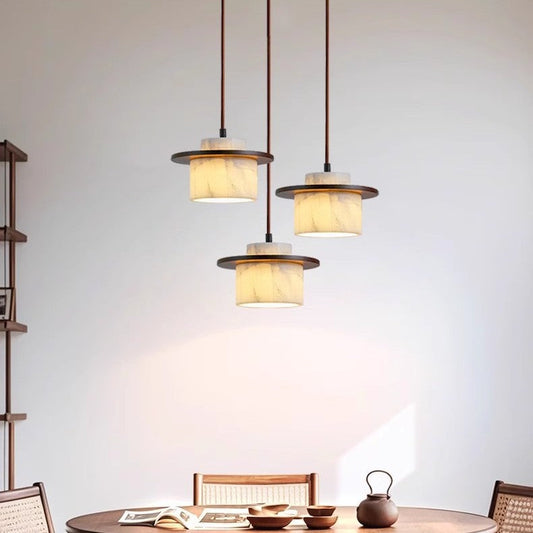 Luxury White Marble Drop Pendant Light - Fesara