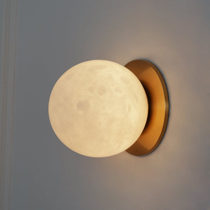 White Round LED Wall Light Fixture