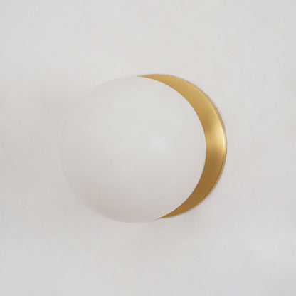 White Round LED Wall Light Fixture