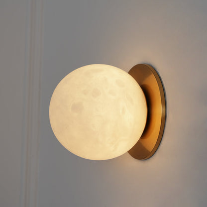 White Round LED Wall Light Fixture