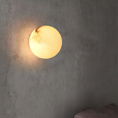White Round LED Wall Light Fixture