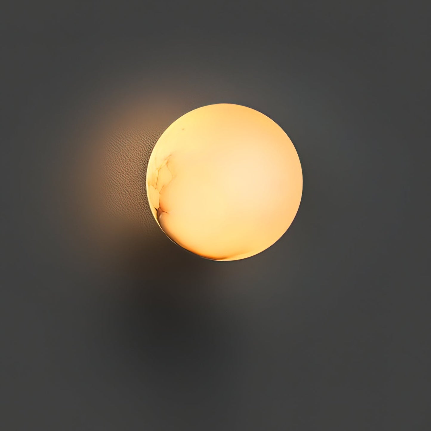White Round LED Wall Light Fixture