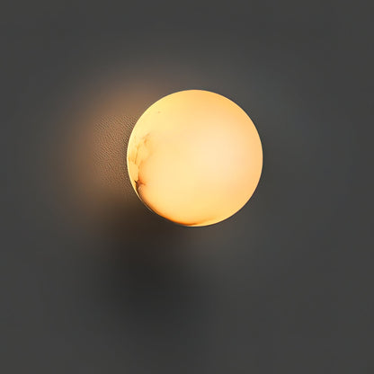 White Round LED Wall Light Fixture