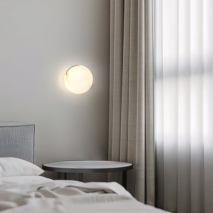 White Round LED Wall Light Fixture