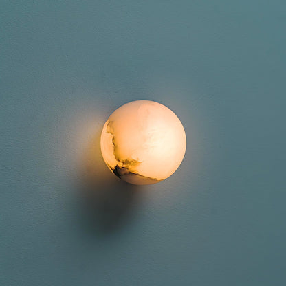 White Round LED Wall Light Fixture
