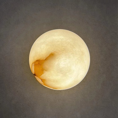 White Round LED Wall Light Fixture