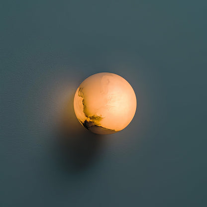 White Round LED Wall Light Fixture