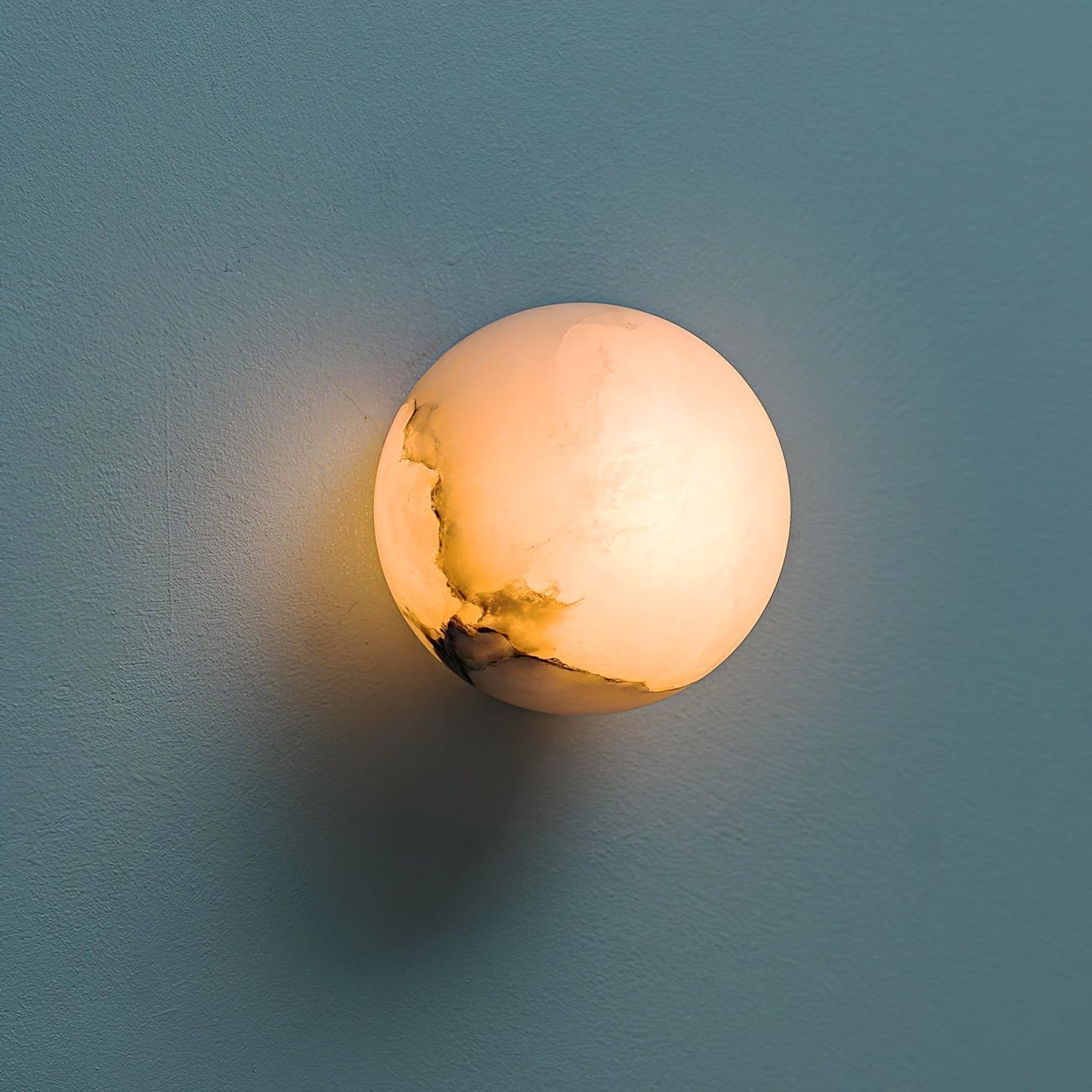 White Round LED Wall Light Fixture