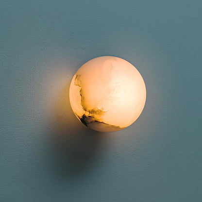 White Round LED Wall Light Fixture