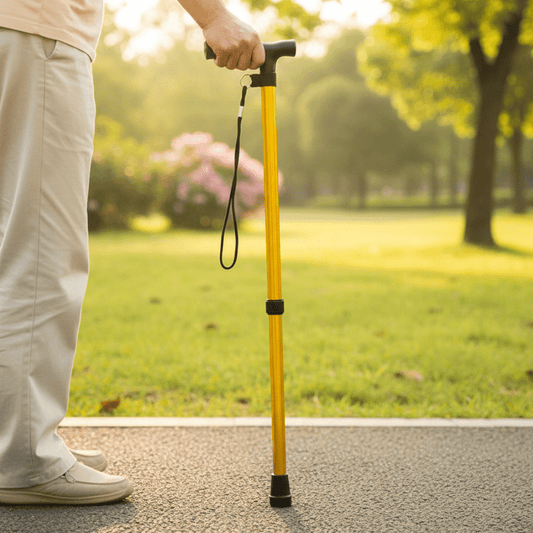 Portable Adjustable Walking Stick with Comfort Grip - Fesara