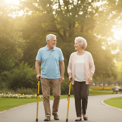 AluStride | Lightweight Ergonomic Adjustable Walking Cane for Seniors 1