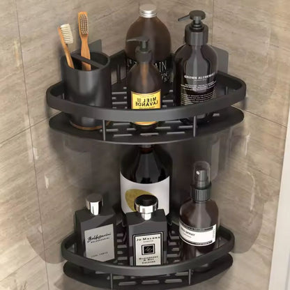Slim Aluminum Curved Shower Organizer