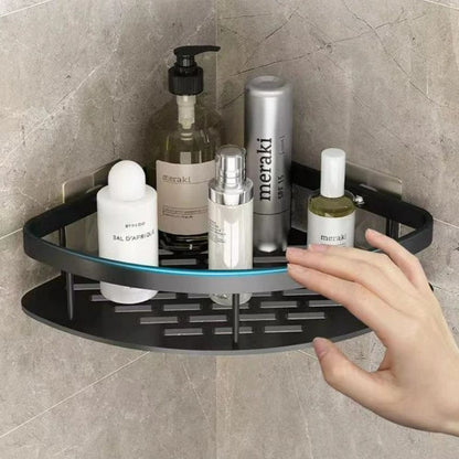 Slim Aluminum Curved Shower Organizer