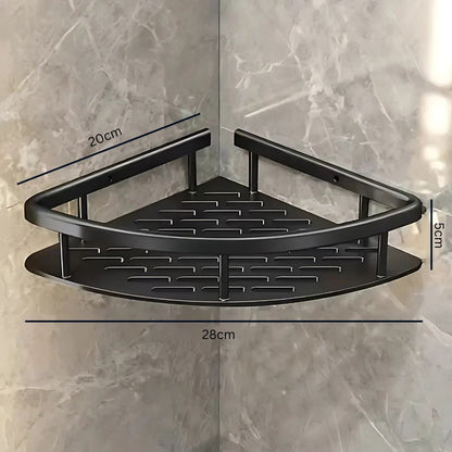Slim Aluminum Curved Shower Organizer