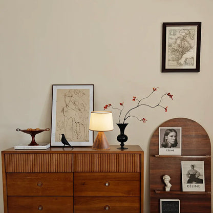 Classic Table Lamp with Sleek Base and Cozy Light