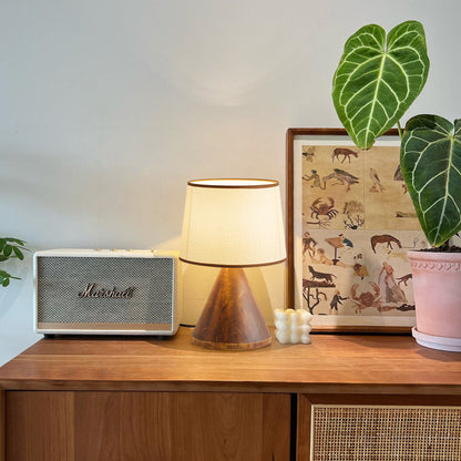Classic Table Lamp with Sleek Base and Cozy Light