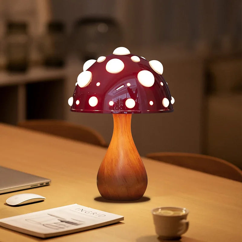 Enchanted Forest Mushroom Table Lamp