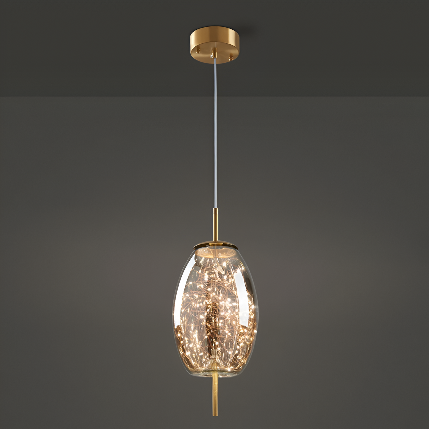Elegant Glass Modern Pendant Light