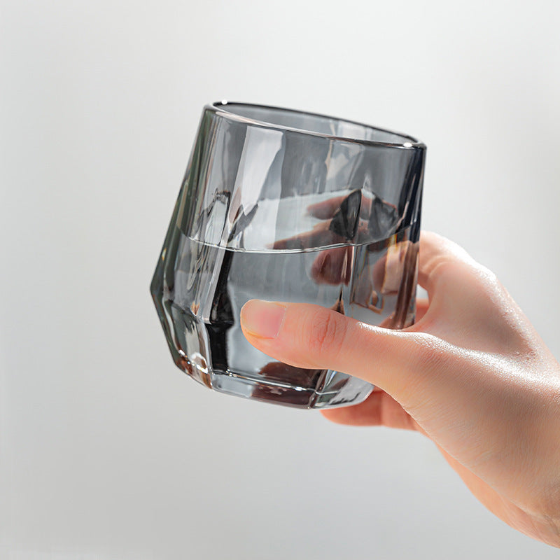 Warm Amber Glass Tumbler Cups - Fesara