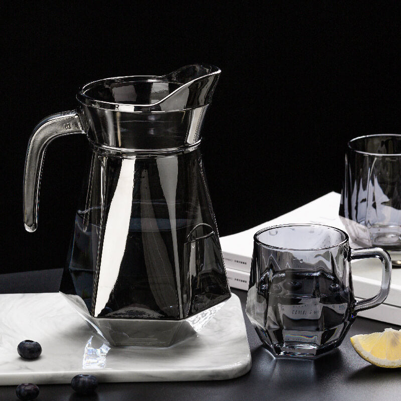 Warm Amber Glass Tumbler Cups