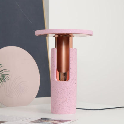 Cozy Amber Glass Table Lamp with Soft Warm Glow