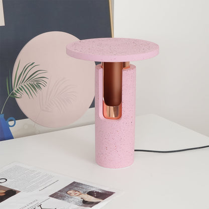 Cozy Amber Glass Table Lamp with Soft Warm Glow