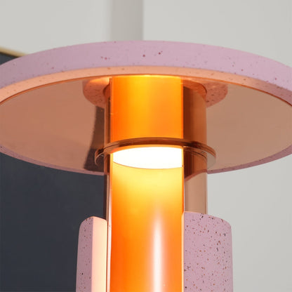Cozy Amber Glass Table Lamp with Soft Warm Glow
