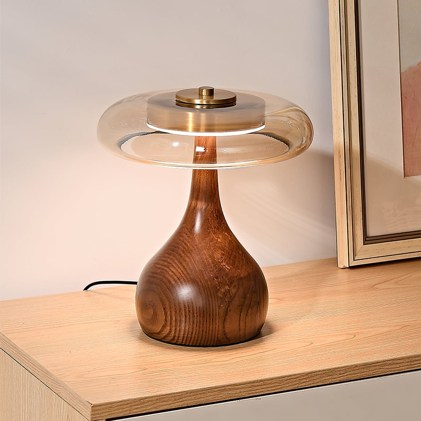 Stylish Wooden LED Desk Lamp