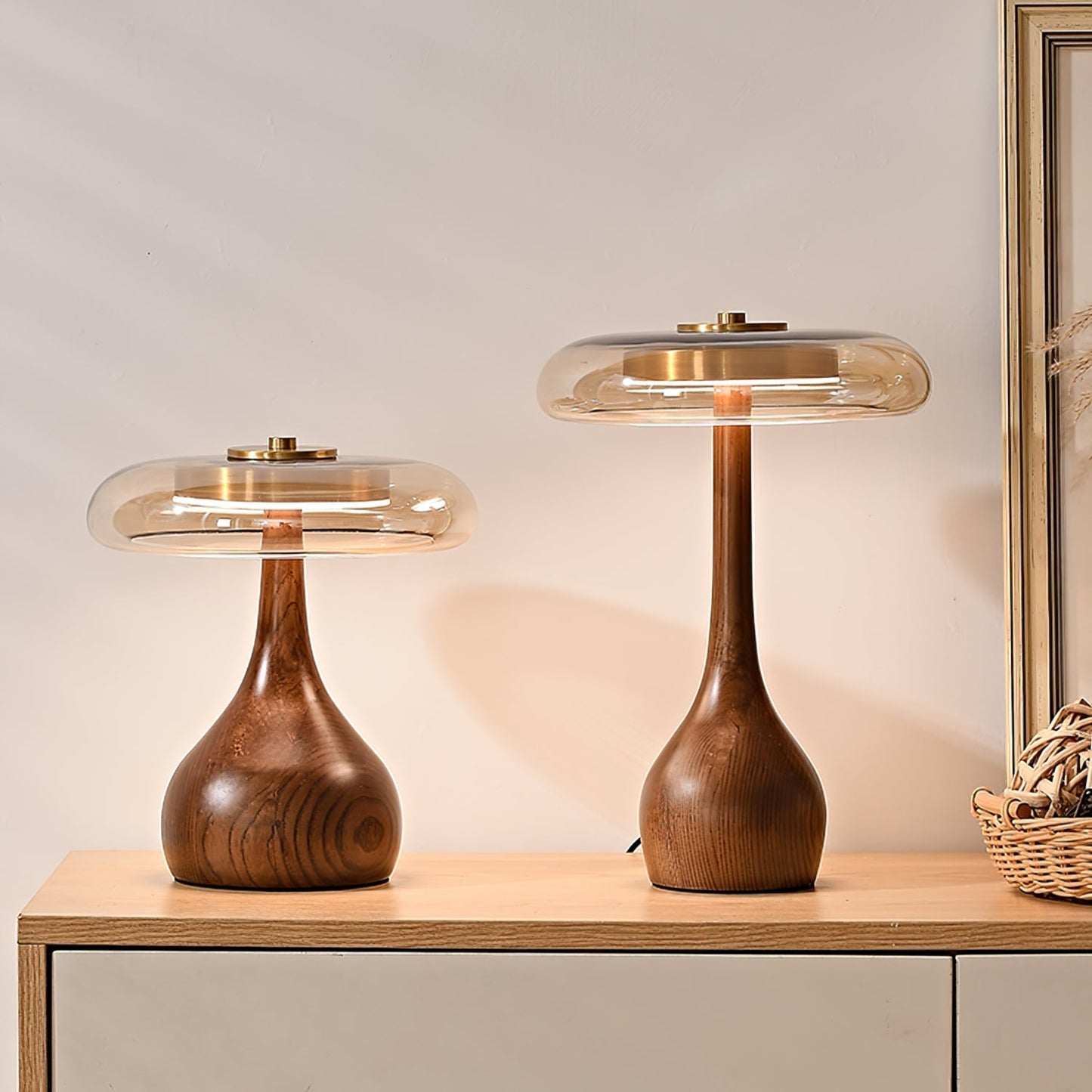 Stylish Wooden LED Desk Lamp