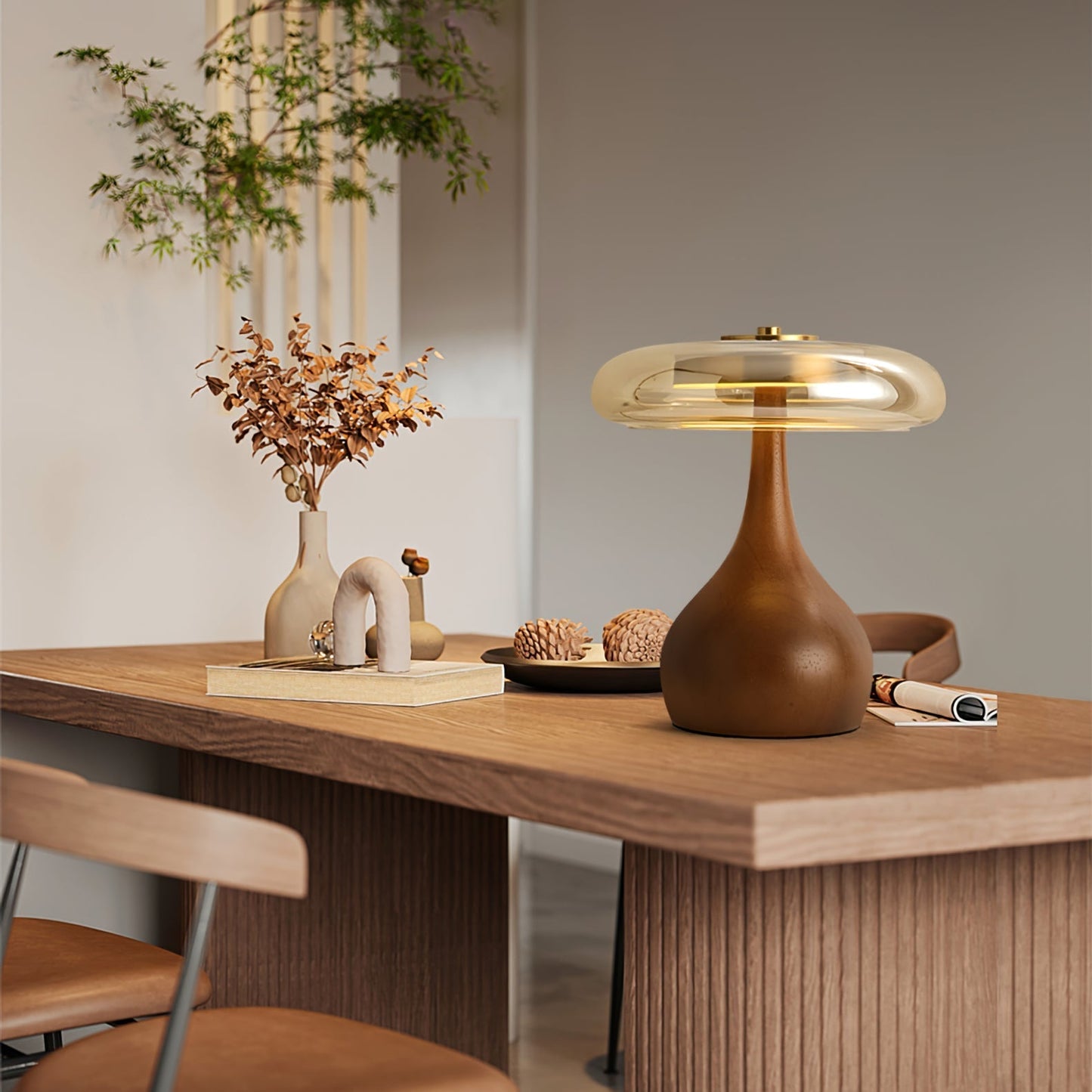 Stylish Wooden LED Desk Lamp