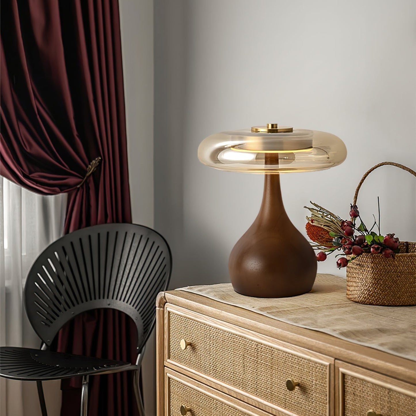 Stylish Wooden LED Desk Lamp