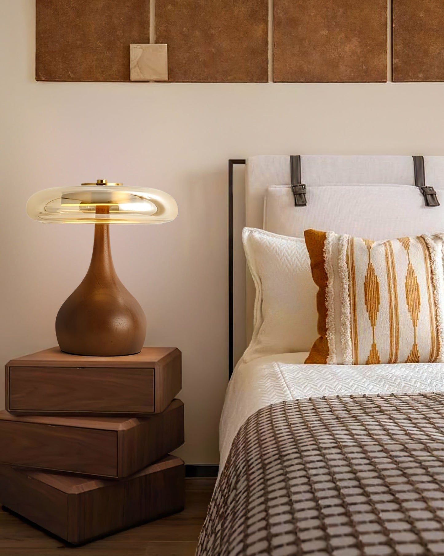 Stylish Wooden LED Desk Lamp
