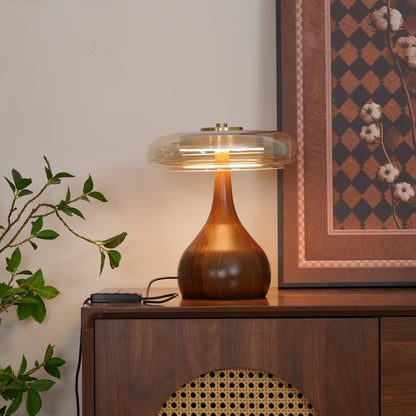 Stylish Wooden LED Desk Lamp