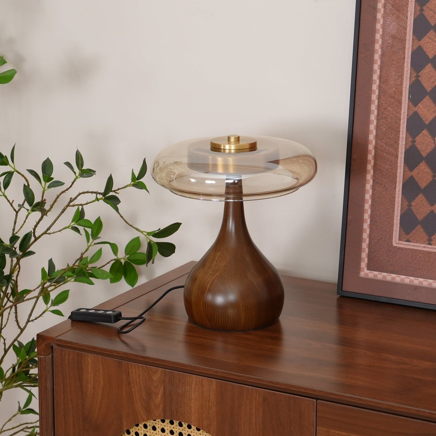 Stylish Wooden LED Desk Lamp