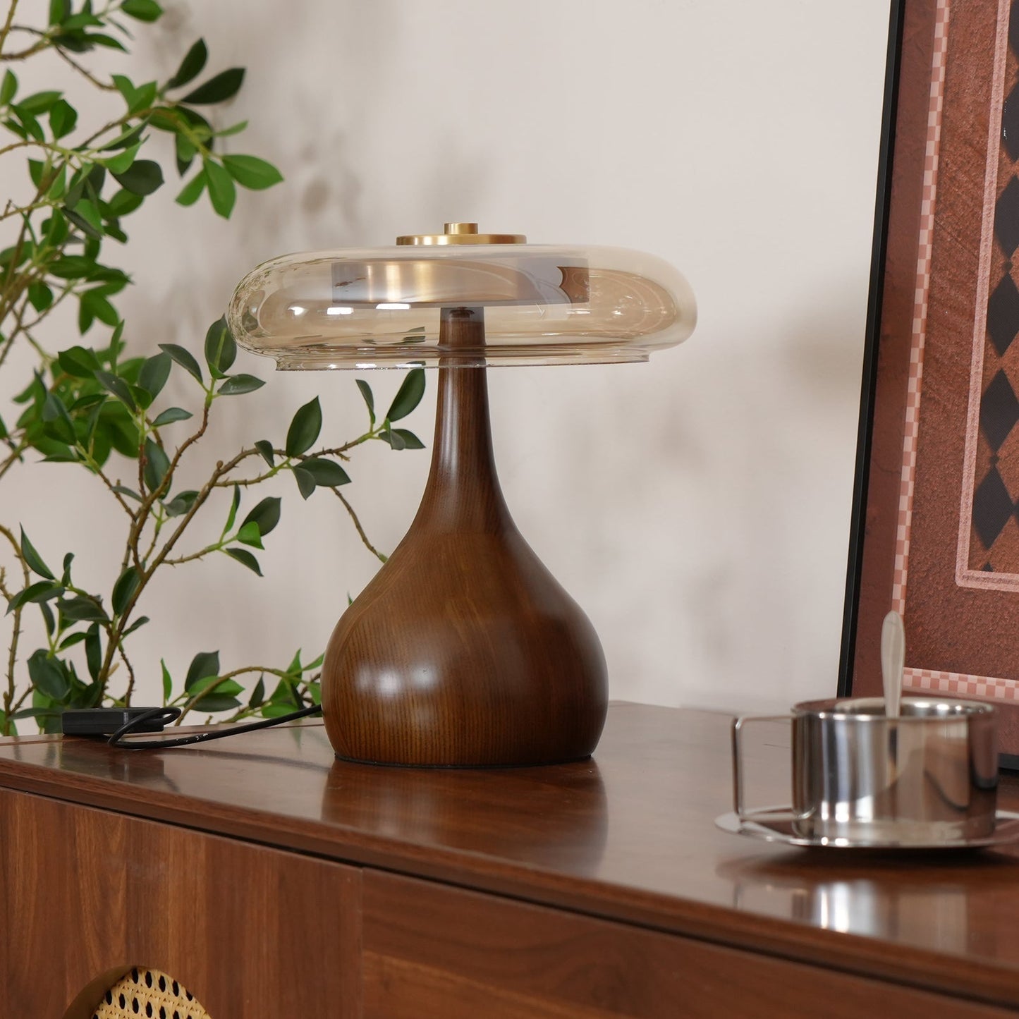 Stylish Wooden LED Desk Lamp